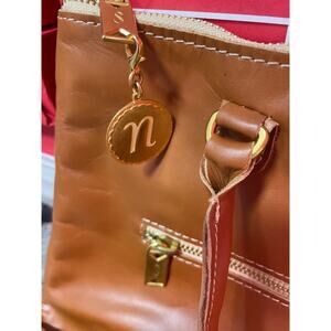 JW  (John Wind) Alphabet Coin Charm Letter ”n” Great for zippered handbags.